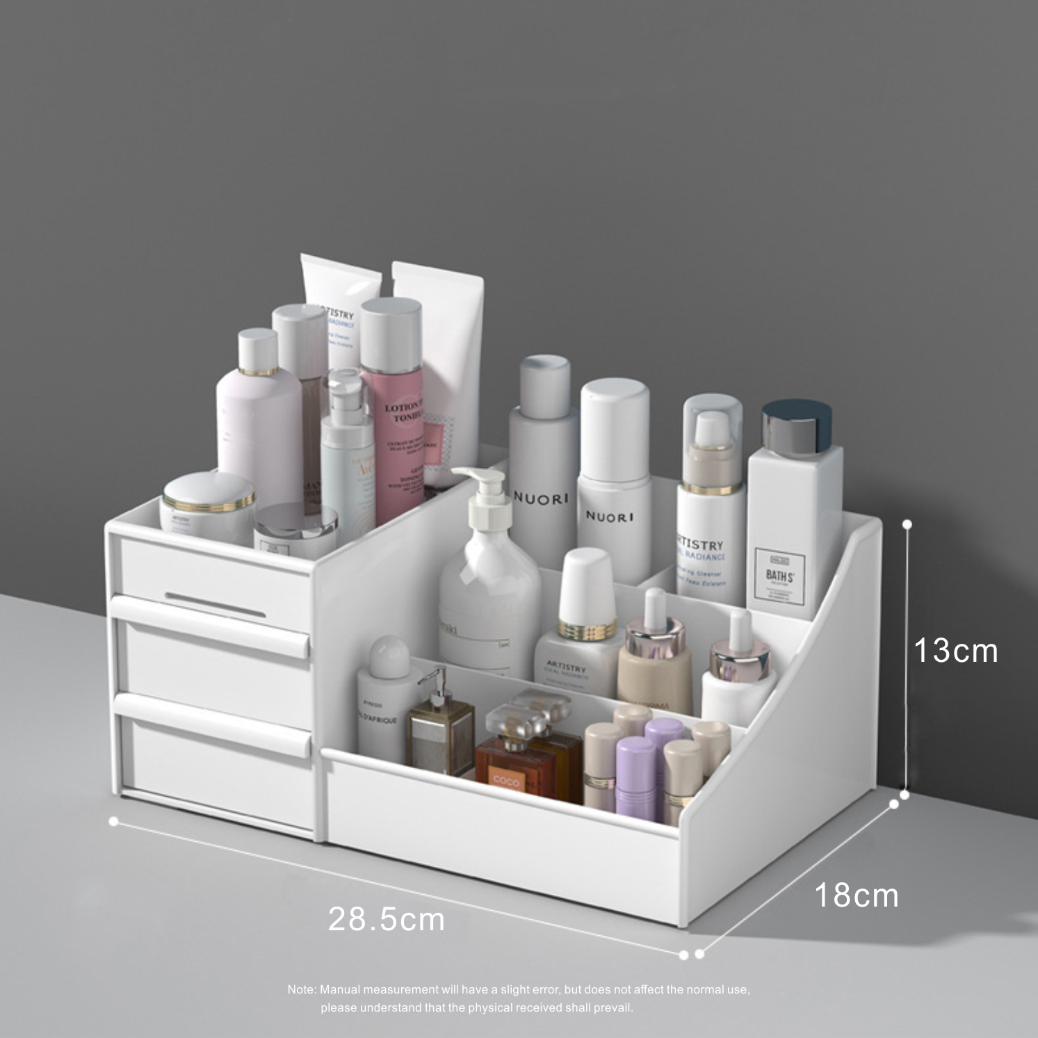 Storage Plastic Box Drawer type finishing desktop skincare lipstick multifunctional cosmetics plastic drawer