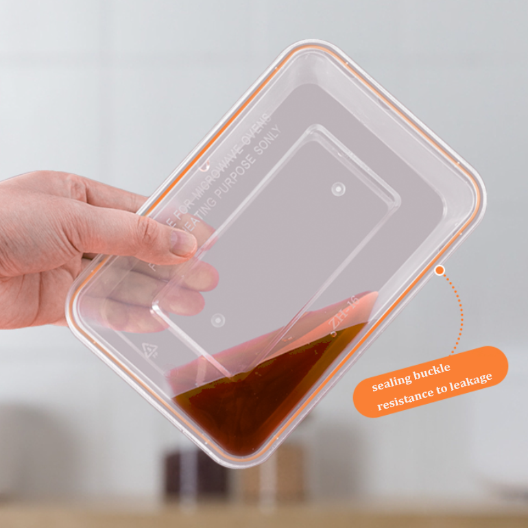 Kw Manufacturer 500ml 600ml Restaurant Take Out Packaging Food Grade Plastic Container With Lids for Food Storage