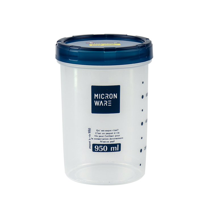 BPA Free 950ml PP Plastic Food Storage Canister Dishwasher Safe Classic Design Storage Jar Dishwasher Safe Plastic Canister 9634