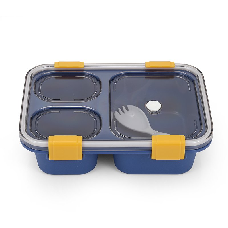 Wholesale PP material 3 compartment bento Food Container Lunch Box