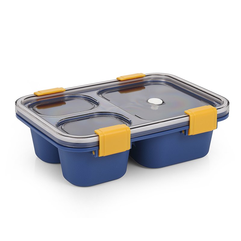 Wholesale PP material 3 compartment bento Food Container Lunch Box