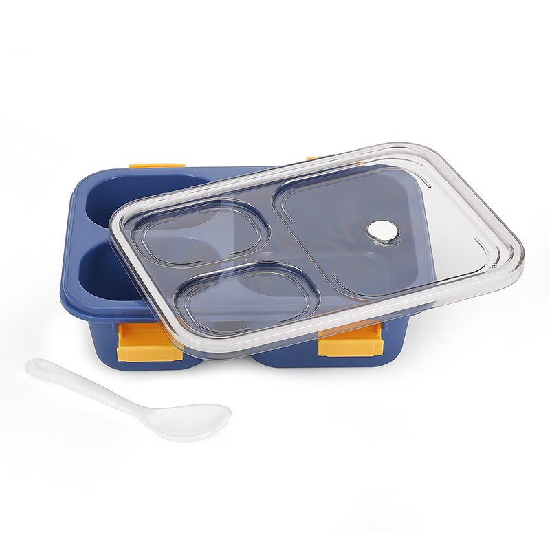 Wholesale PP material 3 compartment bento Food Container Lunch Box