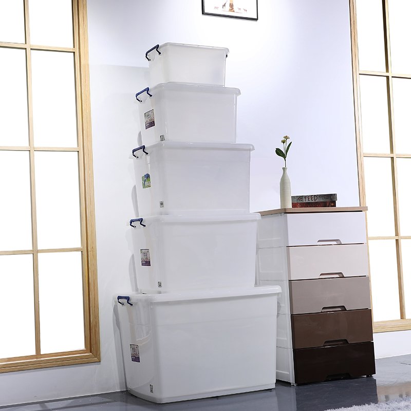 2022 Large Capacity Hot Sale Plastic storage box With Wheels Durable Plastic storage Container For Hotel