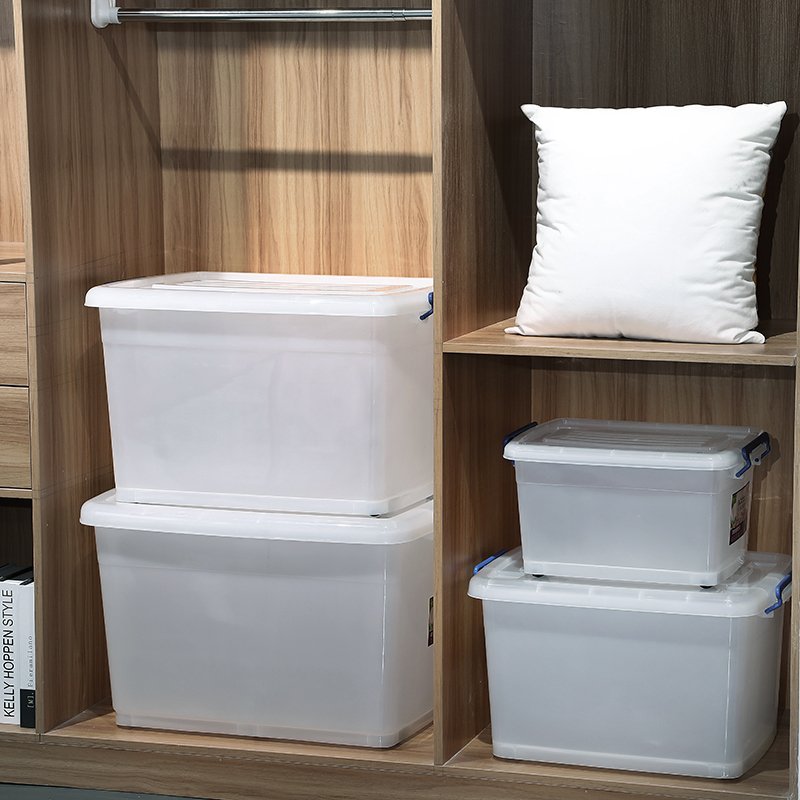 2022 Large Capacity Hot Sale Plastic storage box With Wheels Durable Plastic storage Container For Hotel