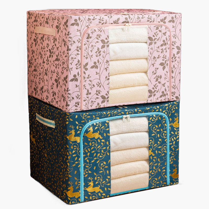Thickened oversized clothes storage box fabric oversized capacity storage bag moving organizer box home storage box
