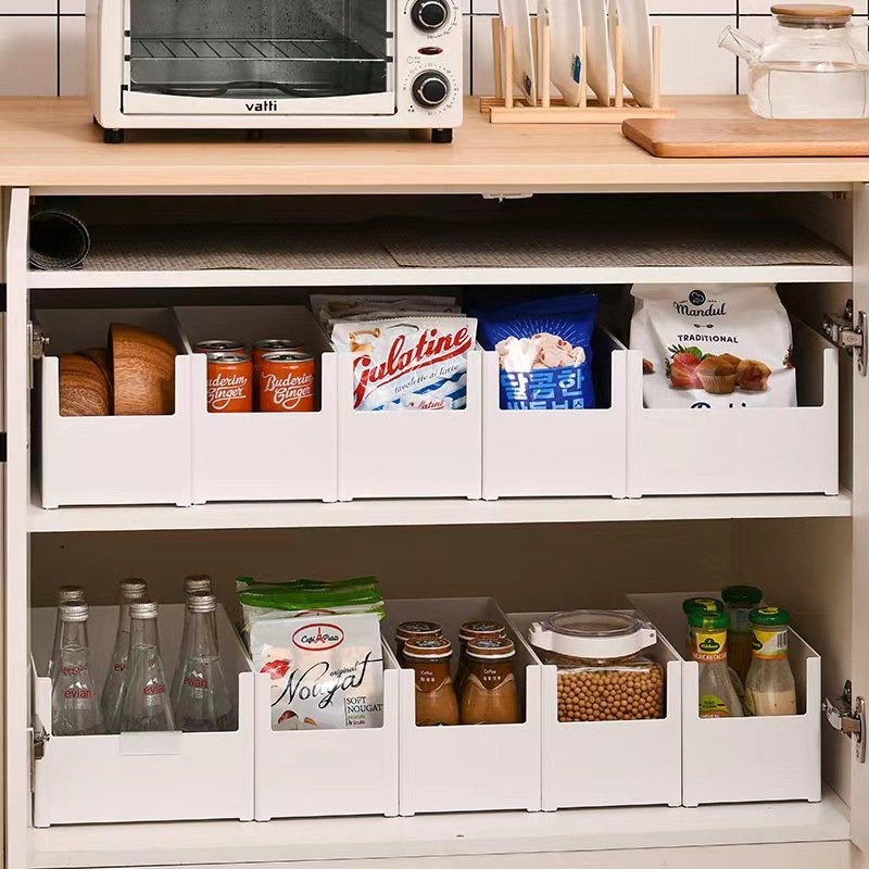 Home Storage Organization Stackable Sundries Organizer Multiple Sizes Plastic Storage Box