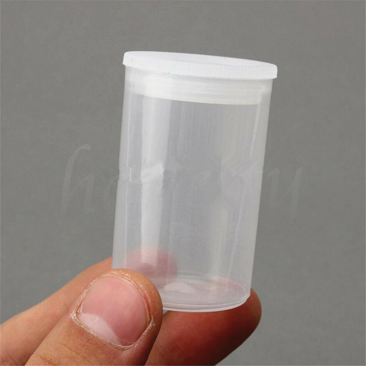 Plastic Empty Black White Bottle 35mm Camera Film Packaging Cans Canisters Containers Storage Box