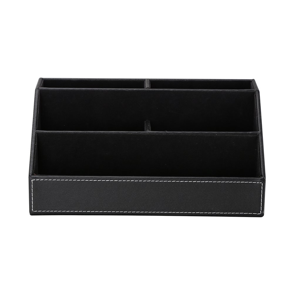 Office Storage Desk Organizer Leather Storage Box