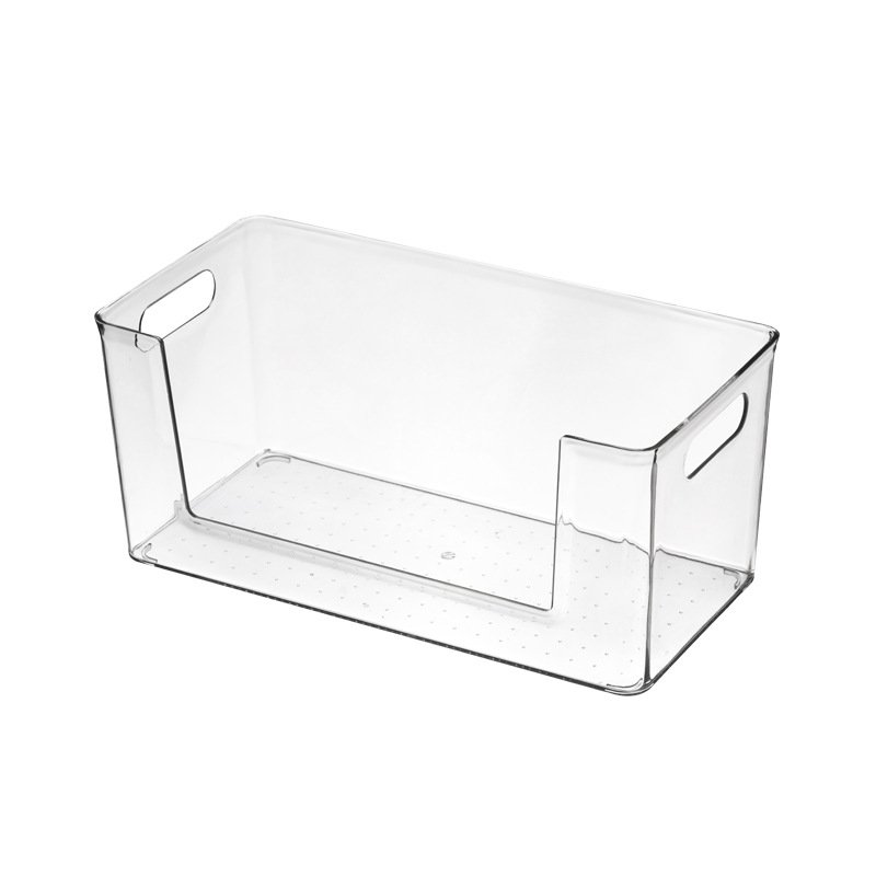 Home Office Clear Transparent Plastic PET Sundries Storage Box Desk Organizer Plastic Storage Container Bins