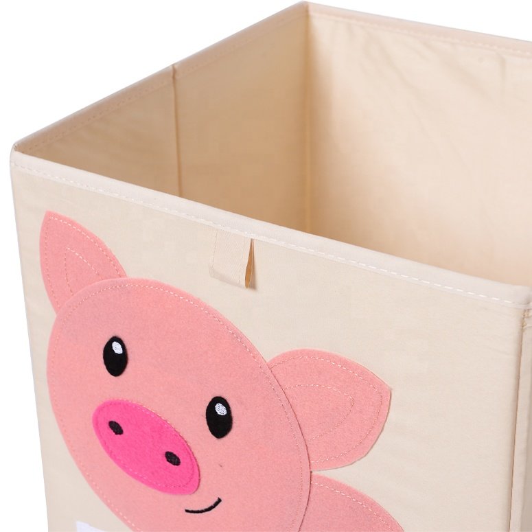Factory Prices In China Kids Toy Box Chest Storage Organizer Sewn Fabric Storage Box Bins
