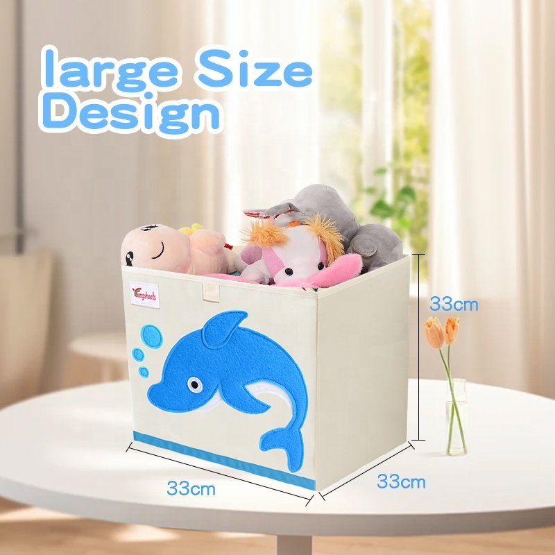Factory Prices In China Kids Toy Box Chest Storage Organizer Sewn Fabric Storage Box Bins
