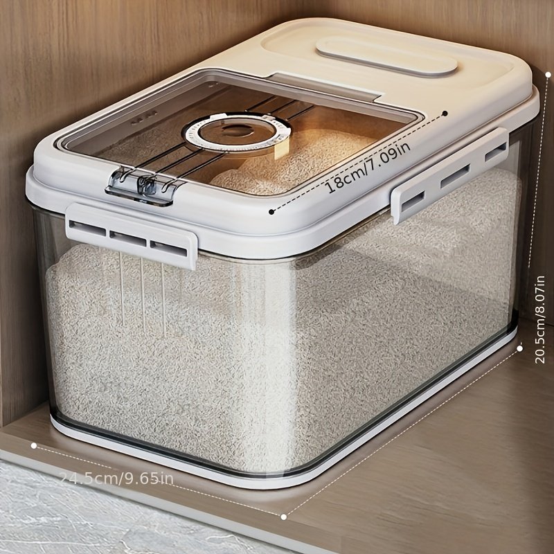 Rice Bucket With Timer Multifunctional Household Insect-proof Moisture-proof Sealed Rice Storage Box Rice Tank Flour Storage