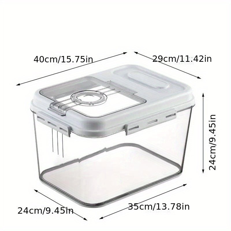 Rice Bucket With Timer Multifunctional Household Insect-proof Moisture-proof Sealed Rice Storage Box Rice Tank Flour Storage