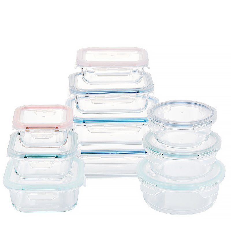 Wholesale Hot Sale Food Storage Container Borosilicate Glass Airtight Food Container Lunch Box