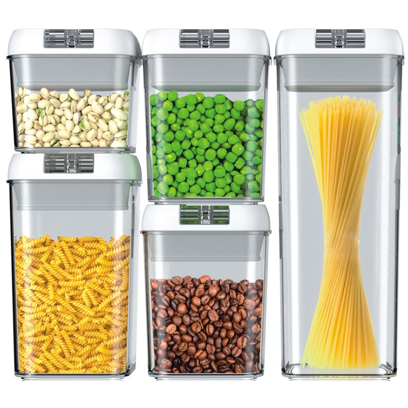 BPA Free Airtight Stackable Food Containers Plastic Organizer Food Storage Boxes Lid Storage Container Set