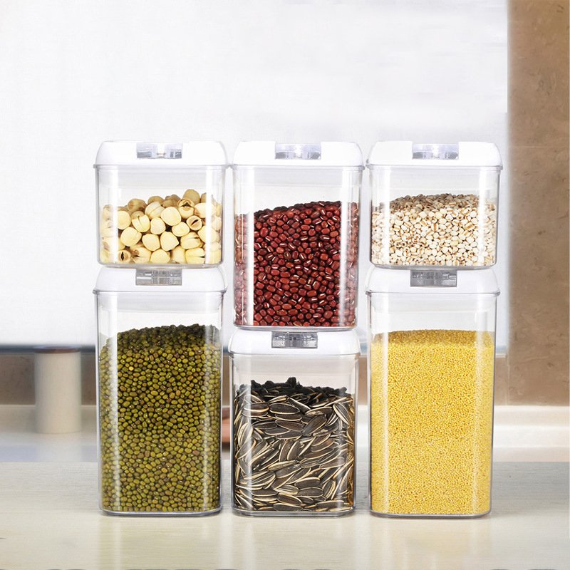 BPA Free Airtight Stackable Food Containers Plastic Organizer Food Storage Boxes Lid Storage Container Set