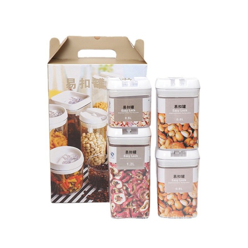 BPA Free Airtight Stackable Food Containers Plastic Organizer Food Storage Boxes Lid Storage Container Set