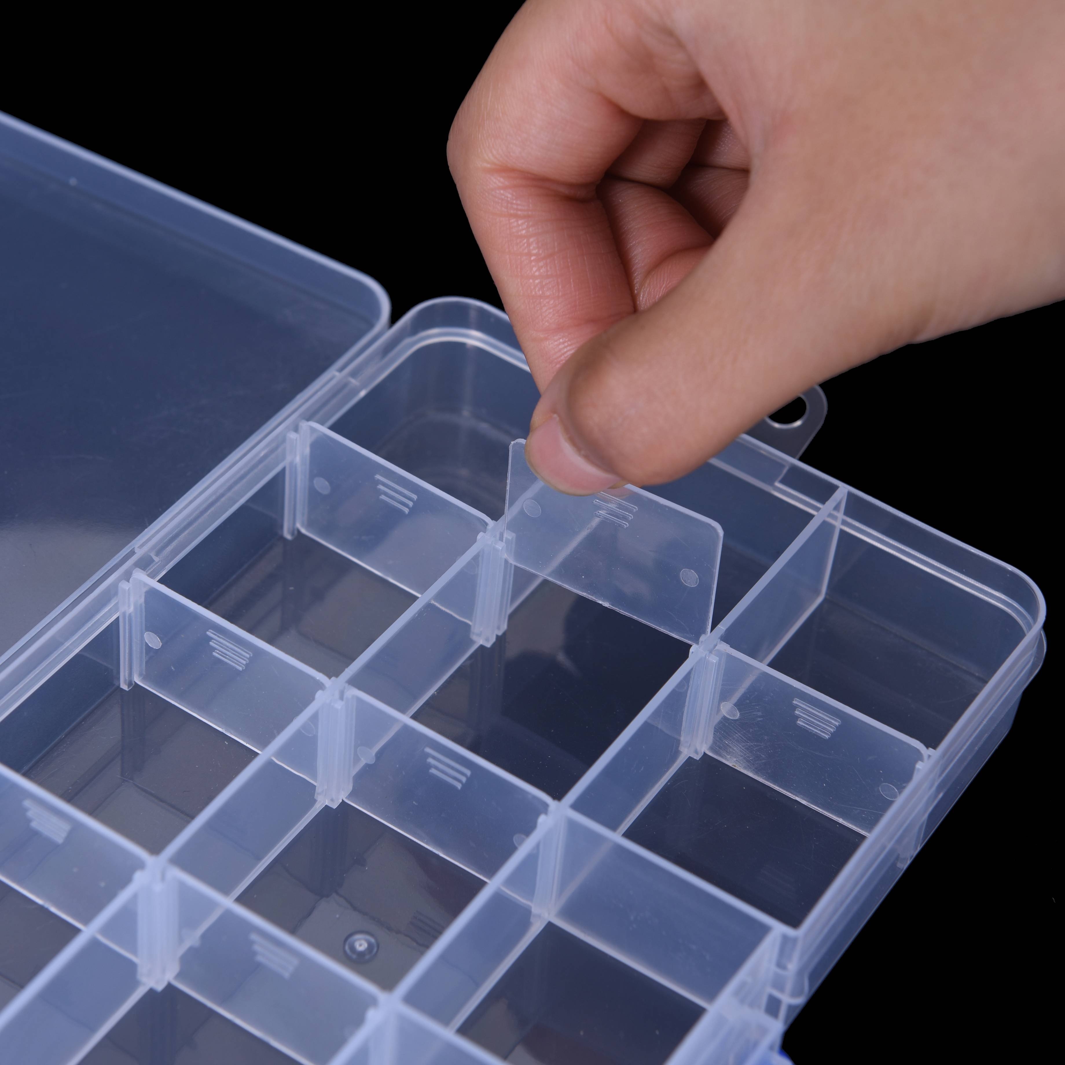 15 Grids Compartment Parts Transparent Component Plastic Storage Box for Packaging hardware accessories automotive parts