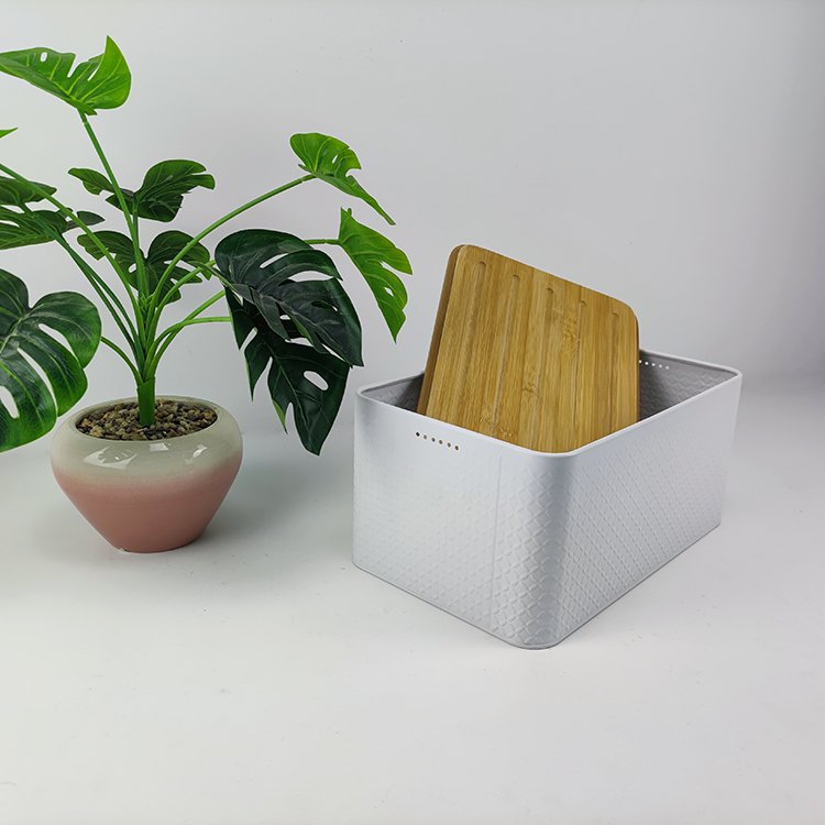 BX good price bamboo bread box for kitchen countertop container food storage box bread bin for kitchen