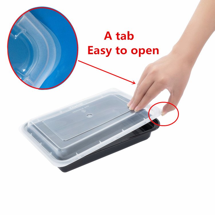 Plastic Meal Prep Containers 28 oz Single Compartment Reusable Food Storage Containers with Lids for Healthy weight control