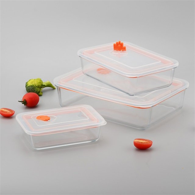 Meal Prep 1.25L Glass Food Storage Container with Sealing PP Cover