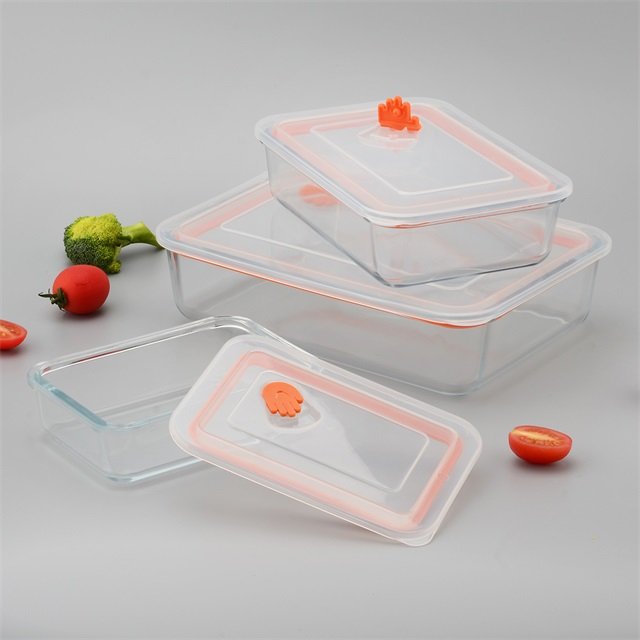 Meal Prep 1.25L Glass Food Storage Container with Sealing PP Cover