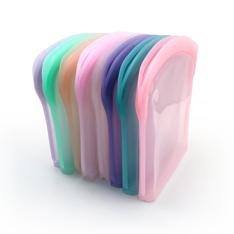 Reusable Silicone Storage Bag Food Storage Container Microwave and Dishwasher Safe