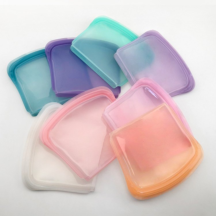 Reusable Silicone Storage Bag Food Storage Container Microwave and Dishwasher Safe