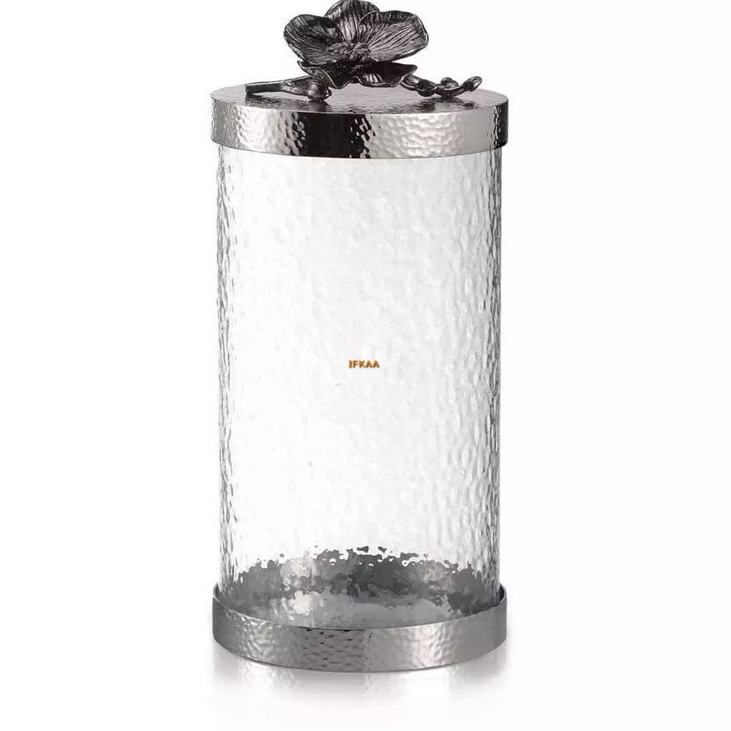 Buy Best Quality Decorative Tea Coffee Sugar Kitchen Canister Food Storage Canister Glass Jar With Marble Lid Luxury Canister