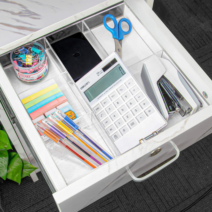 Acrylic Drawer Organizer Tray Cosmetics Storage Box