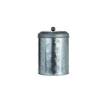 Wheat Flour Tea Sugar Coffee Galvanized Zinc Metal Kitchen Canister Bread Box Bin Metal Canister Set Food Storage Box Ca