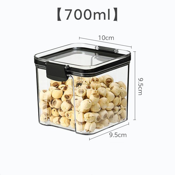 Wholesale Portable Air Tight Clear Plastic Food Storage Box For Home Office Kitchen Use Freshness Preservation No BPA