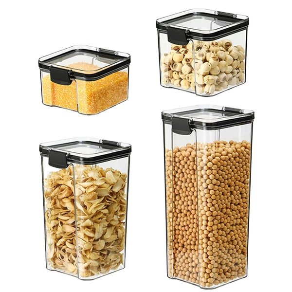 Wholesale Portable Air Tight Clear Plastic Food Storage Box For Home Office Kitchen Use Freshness Preservation No BPA