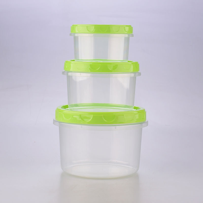 DS2106 3 Pack Food Storage Containers Salad Dressing Container Stackable Food Storage Jars Small Plastic Containers With Lids