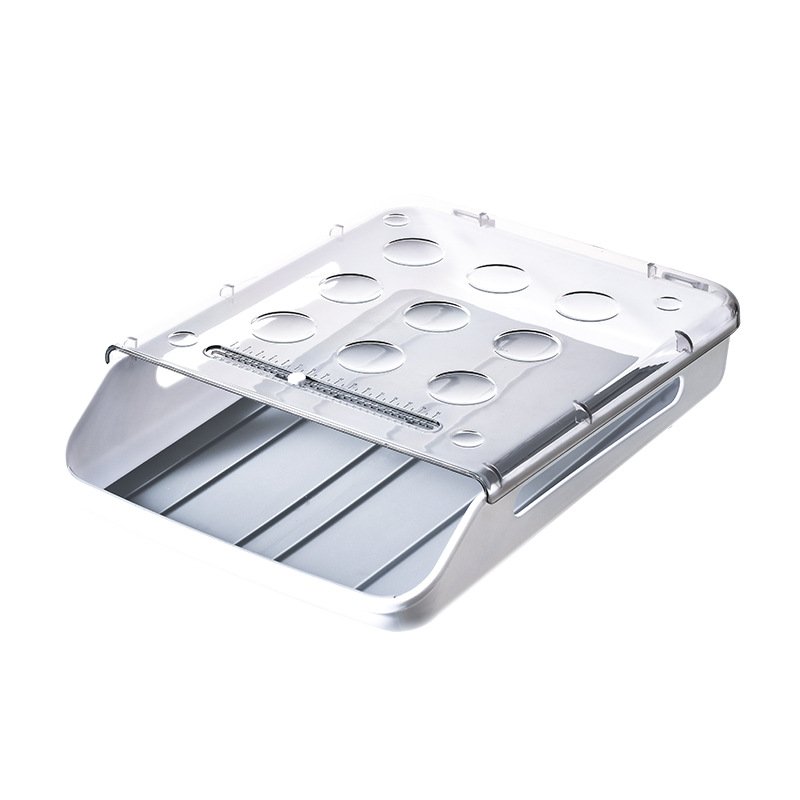 3 Layer Organizer Refrigerator Storage plastic egg storage box container with lids