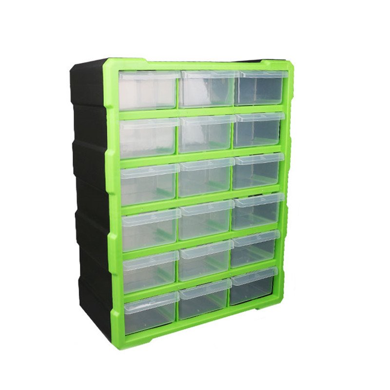 New Plastic DIY Transparent Tool Storage Grid Box for Screw Parts Store Grids Bin