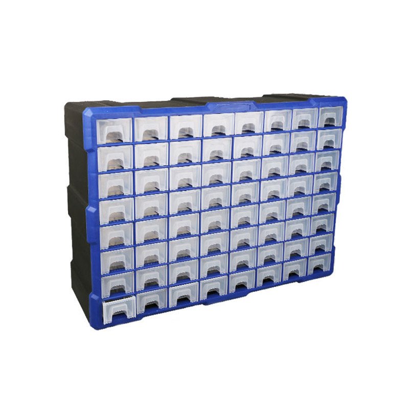 New Plastic DIY Transparent Tool Storage Grid Box for Screw Parts Store Grids Bin