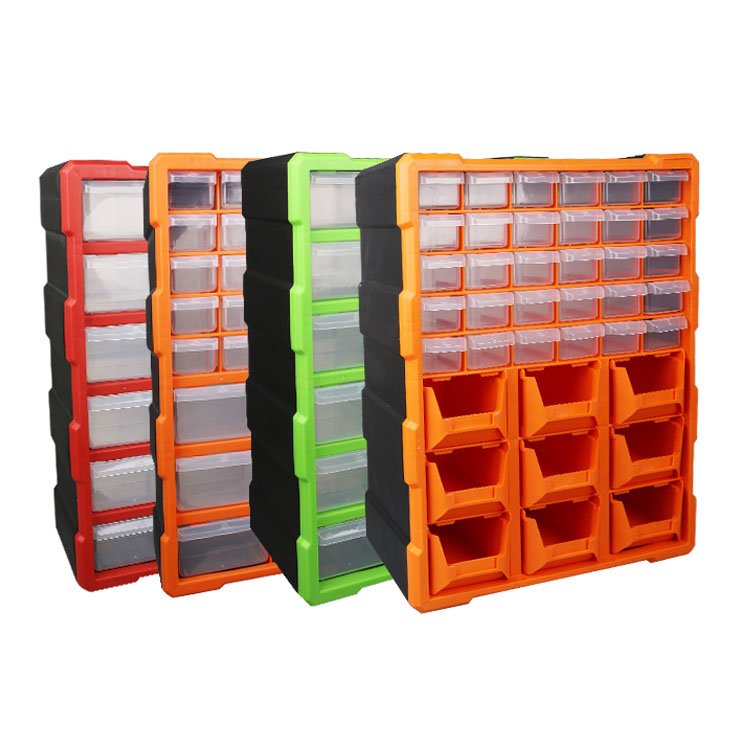 New Plastic DIY Transparent Tool Storage Grid Box for Screw Parts Store Grids Bin