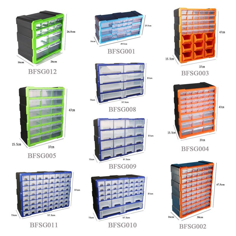 New Plastic DIY Transparent Tool Storage Grid Box for Screw Parts Store Grids Bin