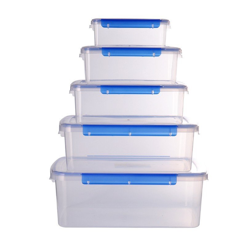Hot sale stackable fresh keeping box with lid, refrigerator crisper with sealed cover,plastic food storage container