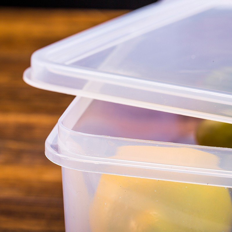 Hot sale stackable fresh keeping box with lid, refrigerator crisper with sealed cover,plastic food storage container