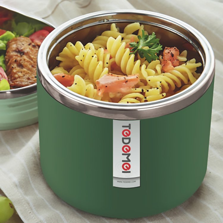 Amazon Japanese Food Storage Lunch Box Warmer Box Food Packing Stainless Steel 2023 New Round Shantou 4 in 1 36 Pcs Single Tier