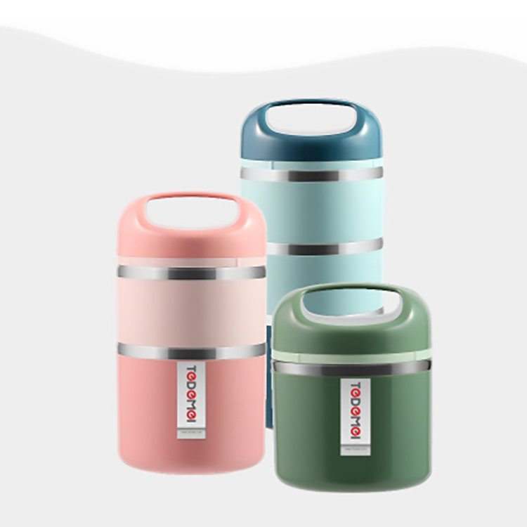 Amazon Japanese Food Storage Lunch Box Warmer Box Food Packing Stainless Steel 2023 New Round Shantou 4 in 1 36 Pcs Single Tier