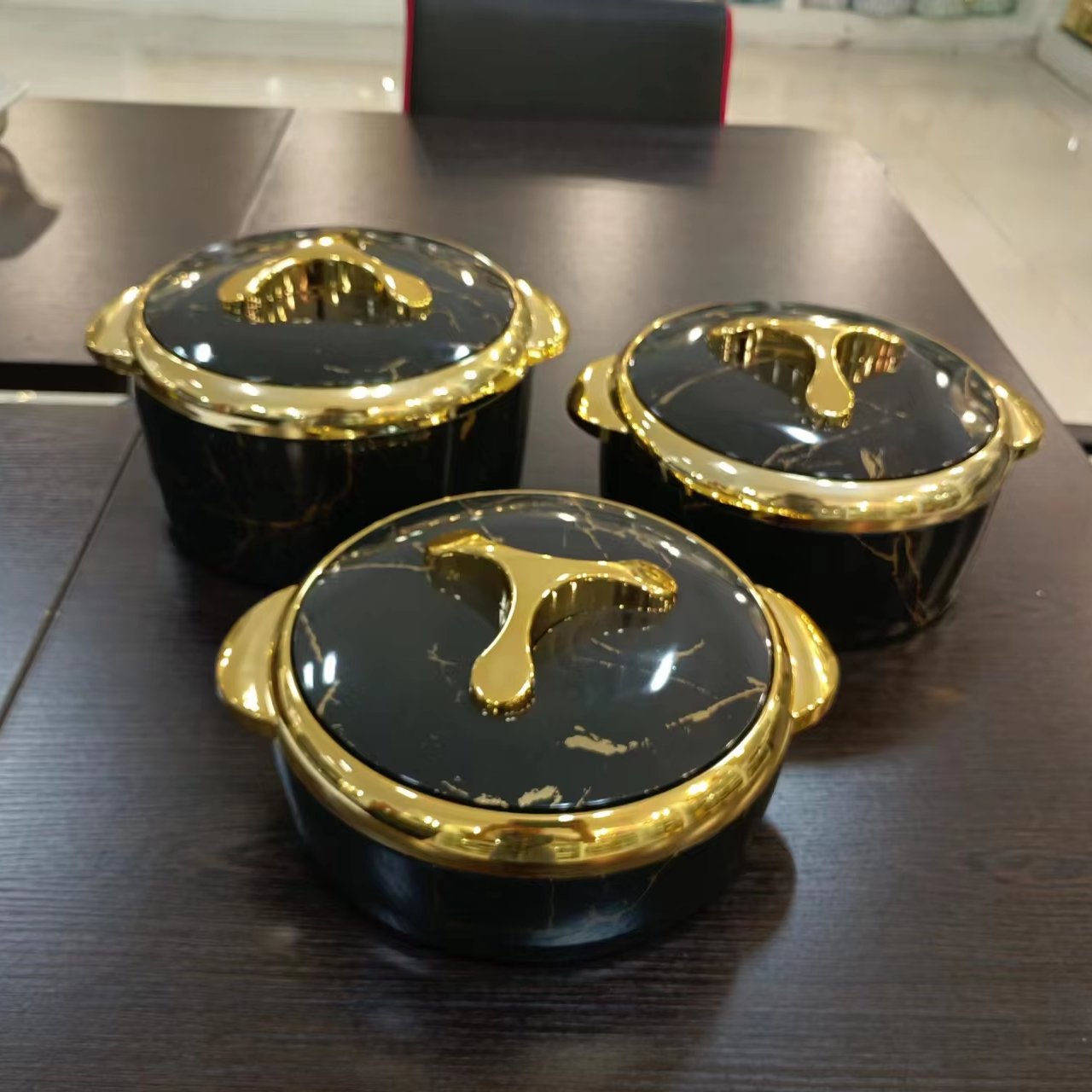 Colorful Painting Food Warmer Casserole Set 1 5L 2L 2 5L Hot Pot Set for Home Party Premium Food Storage Solution
