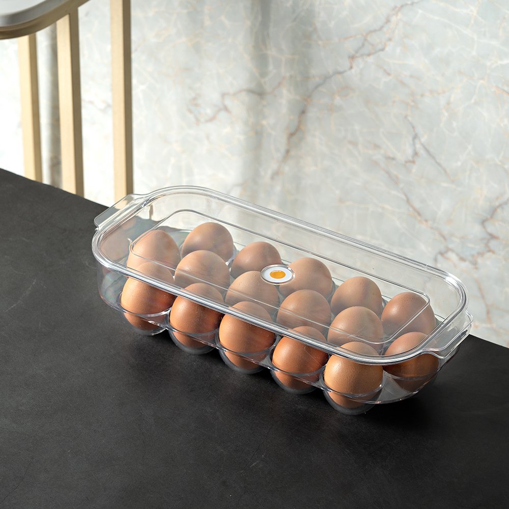 Large capacity plastic kitchen organization storage refrigerator food storage containers