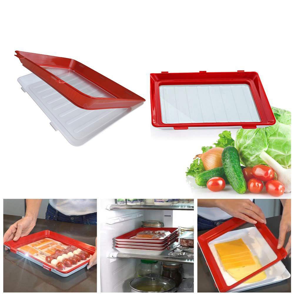 Dishwasher Freezer Plastic Food Storage Wrap Containers Reusable Stretch Cover Stacking Food Fresh Storage Preservation Trays