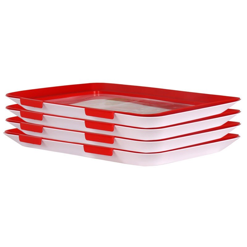Dishwasher Freezer Plastic Food Storage Wrap Containers Reusable Stretch Cover Stacking Food Fresh Storage Preservation Trays