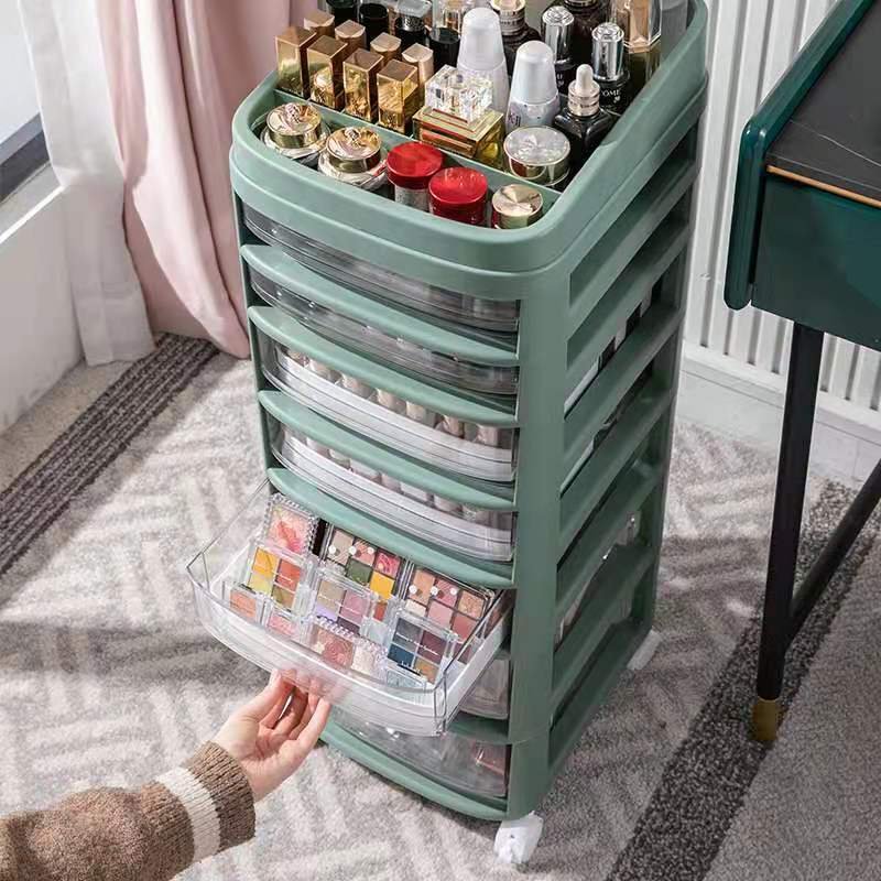 Home Desktop Drawer Big Clear Plastic Makeup Brush Cosmetic Organiser Storage Box