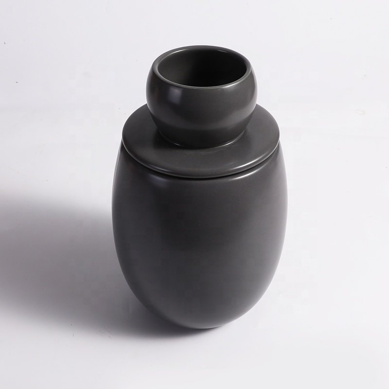 Tivray Custom Set of 3 Vintage Sublimation Full Color Matte Glazed Kitchen Bean Tea Ceramic Food Storage Container Canister