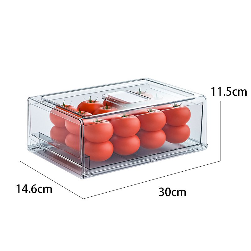 Plastic Transparent Food Vegetable Fruit Refrigerator Storage Box Organizer Kitchen Airtight Storage Box Food Containers Set